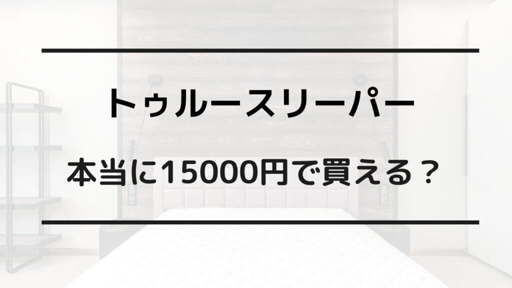 トゥルースリーパー 15000円