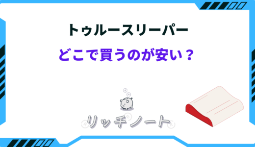 【2025年版】トゥルースリーパーはどこで買うのが安い？売ってる店一覧