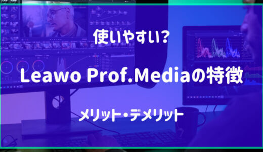 【実機レビュー】LeawoProf.Mediaはどんな製品？特徴やメリット・デメリット