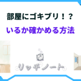 部屋にゴキブリがいるか確かめる方法