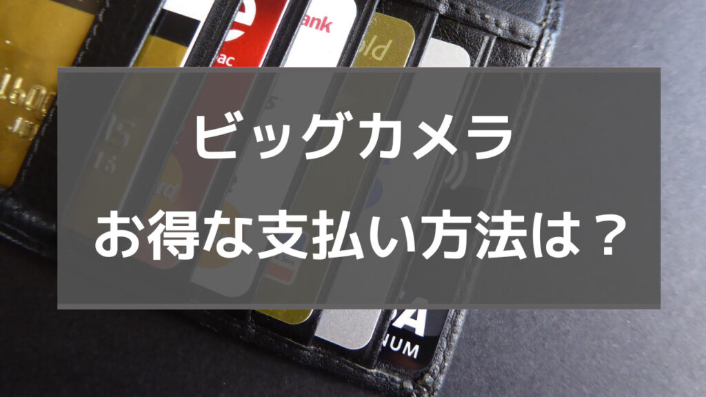 ビックカメラ お得な支払い方法