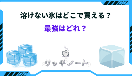 溶けない氷はどこで買える？最強はどれ？売ってるお店は？